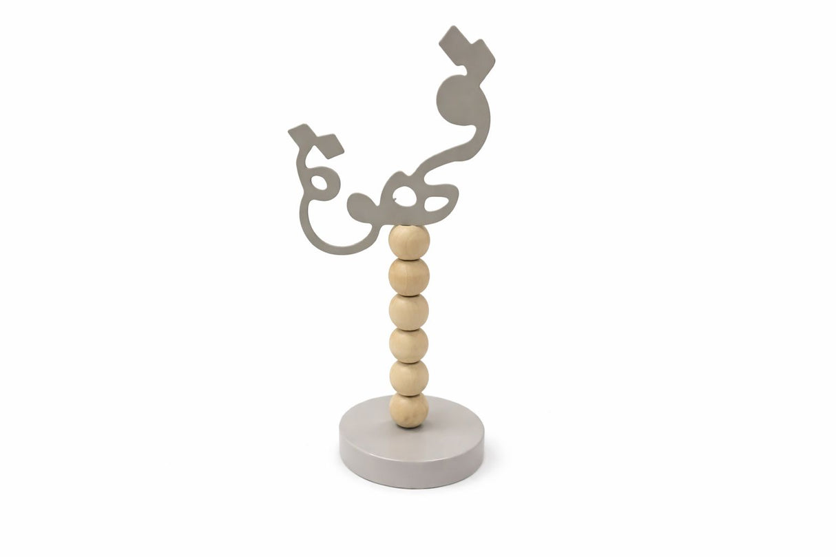 Grey Coffee Label Stand