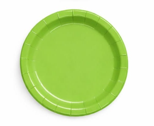 "LIME GREEN PLATE" 8 PCS
