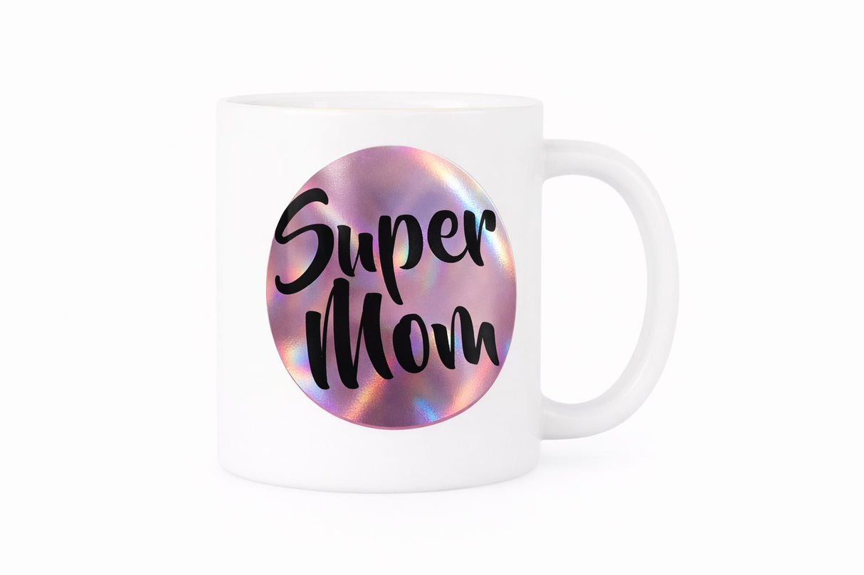 HOLOGRAPHIC SUPER MUM MUG