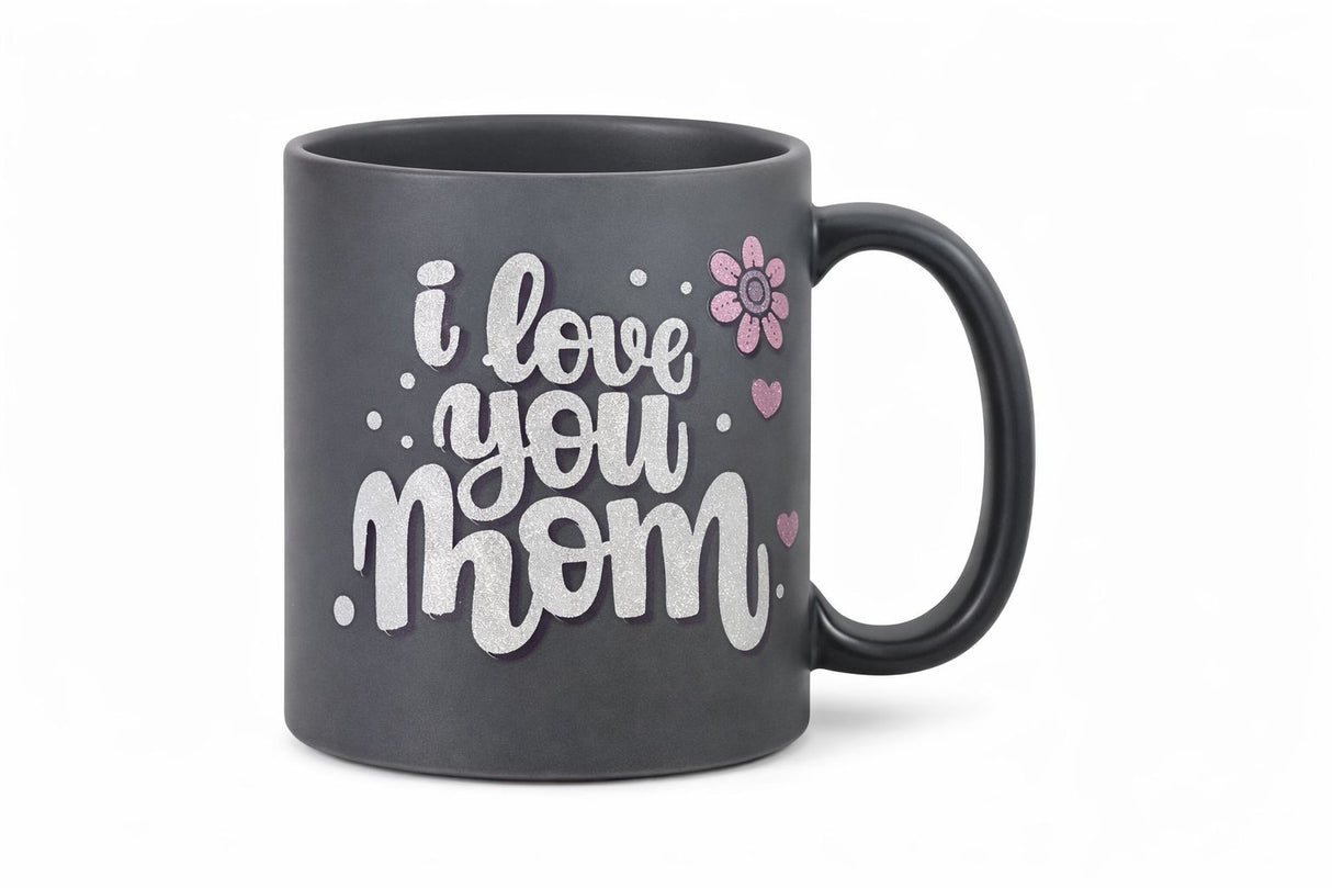 GREY I LOVE YOU MUM MUG