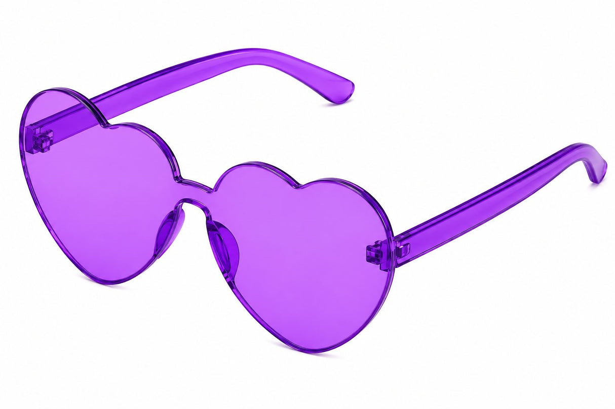 HEART SHAPE PARTY GLASSES COLORS