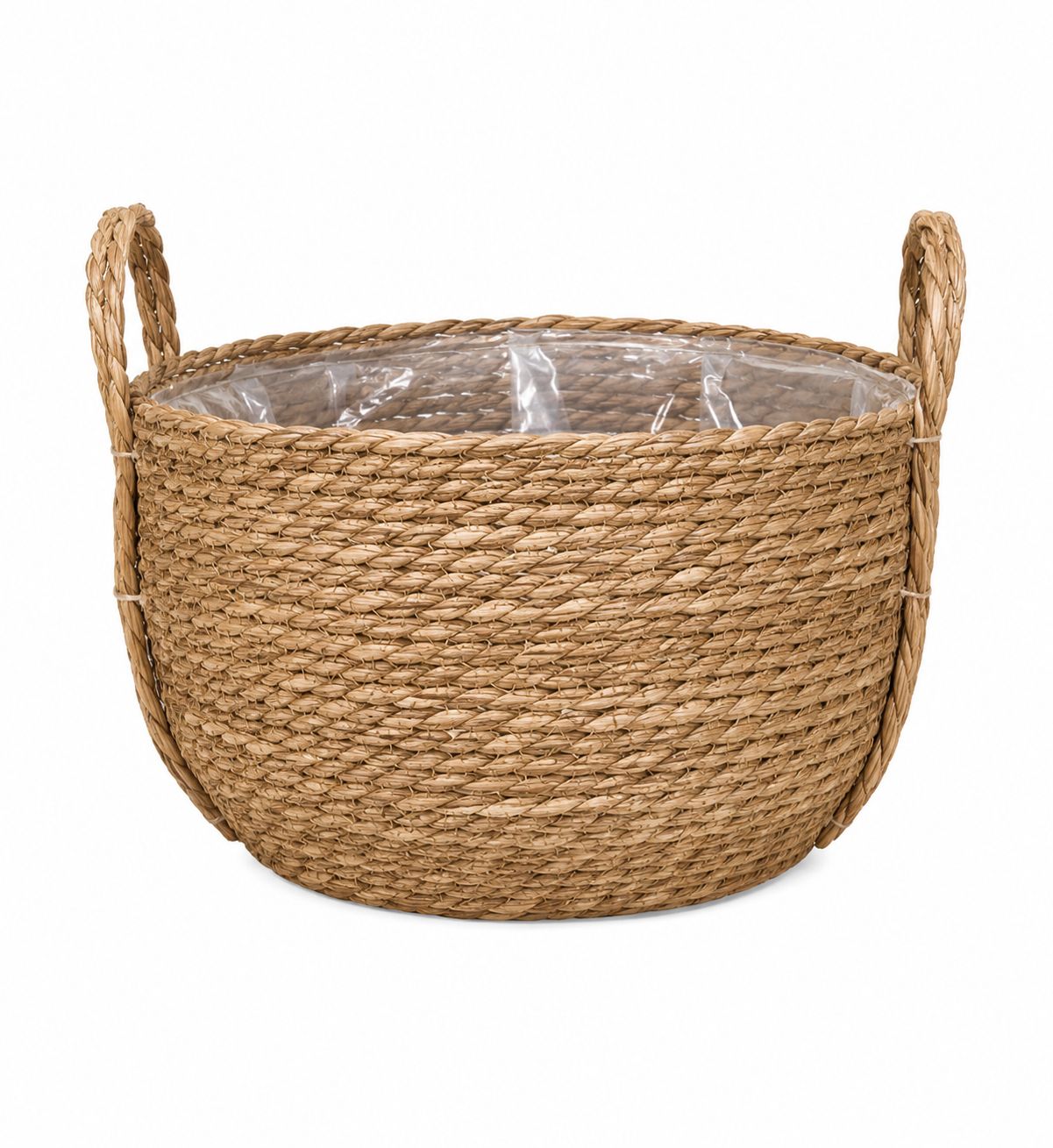 HANDWOVEN BASKET WITH HANDLES