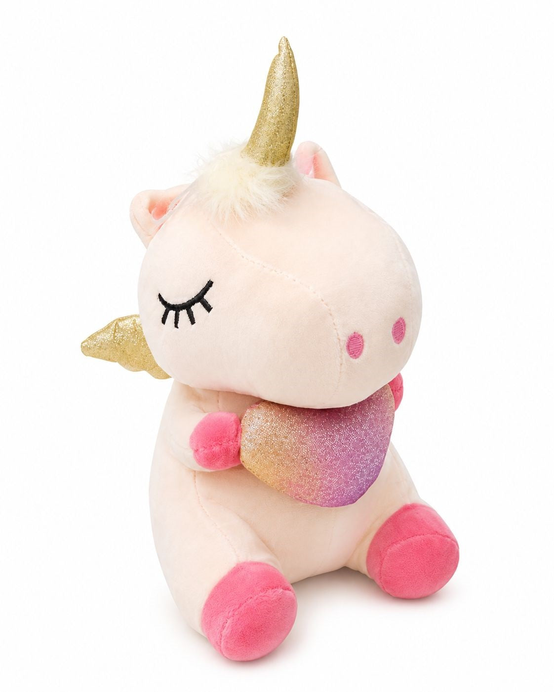 20CM PINK UNICORN TEDDY