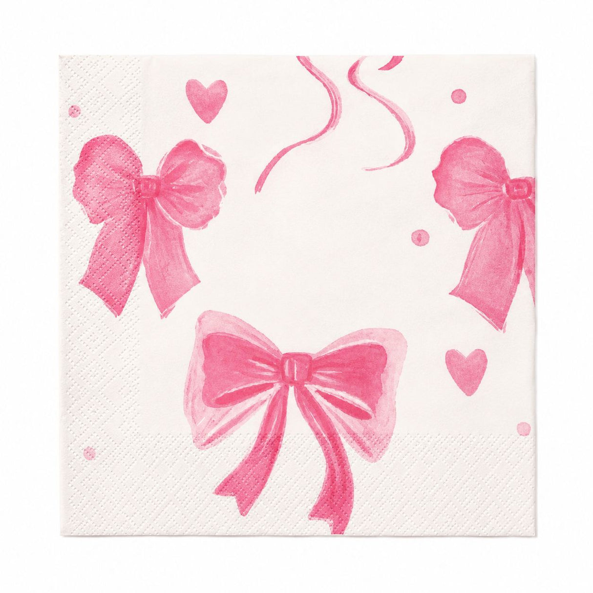 PINK BOWS NAPKIN