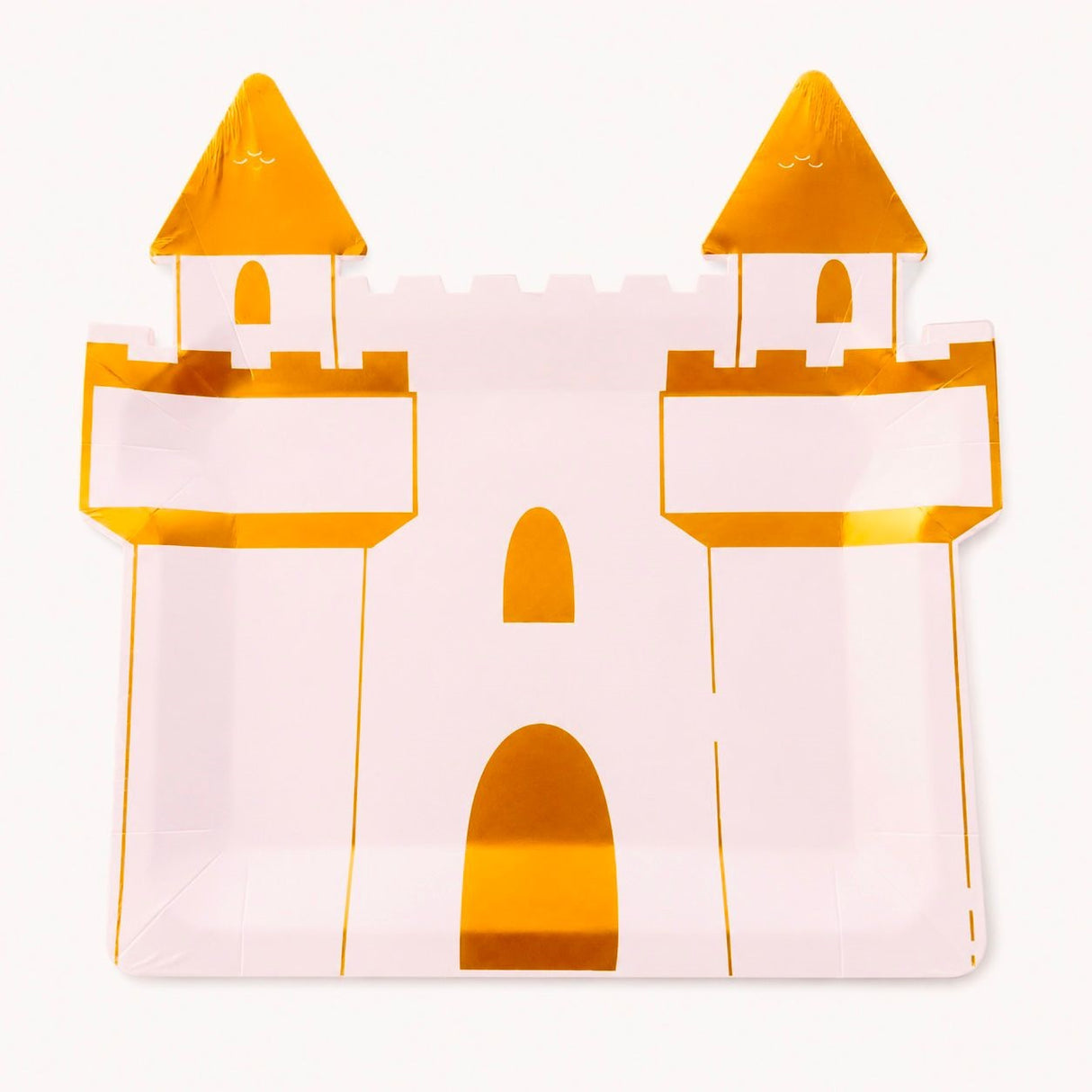 GOLDEN CASTLE SHAPE PLATES