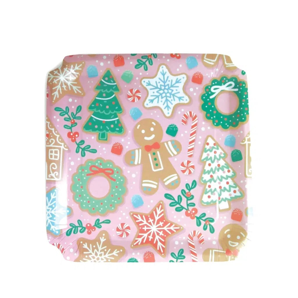 PINK CHRISTMAS PLATES