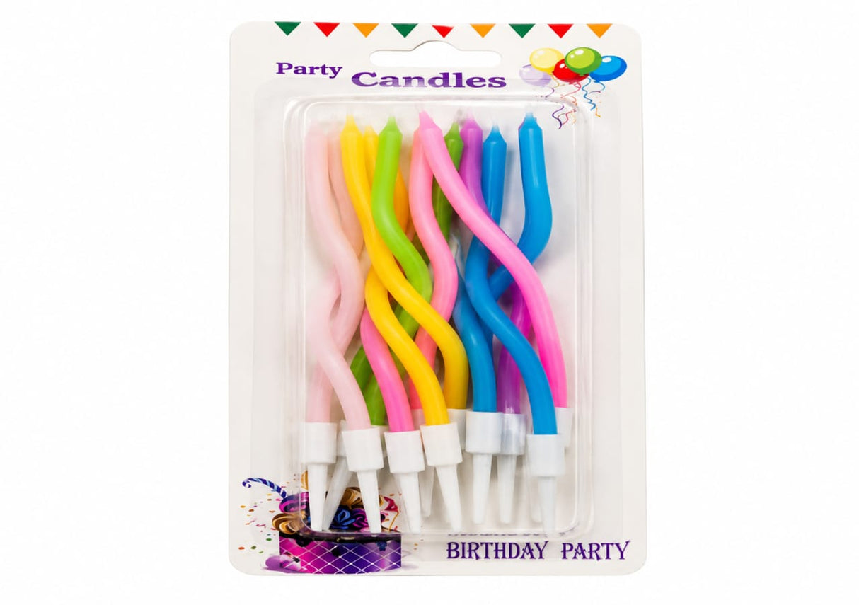 COLORFUL SPIRAL CANDLES