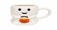 GHOST HOLDING PUMPKIN MUG