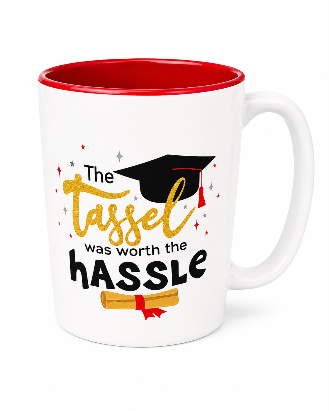 WHITE X BLACK THE TASSLE GRAD MUG