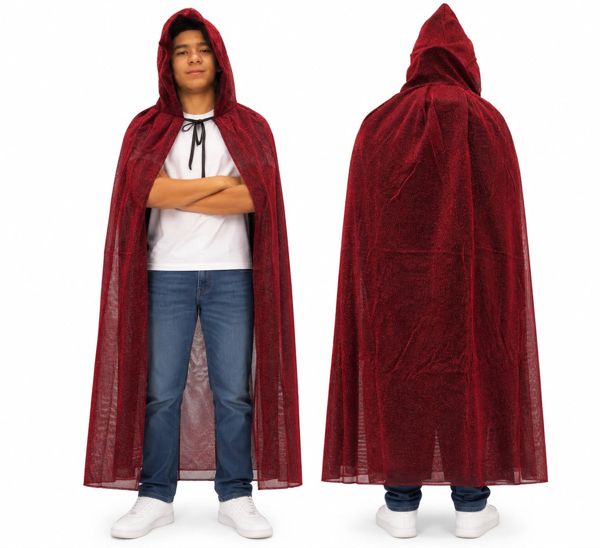 RED SHIMMER CAPE