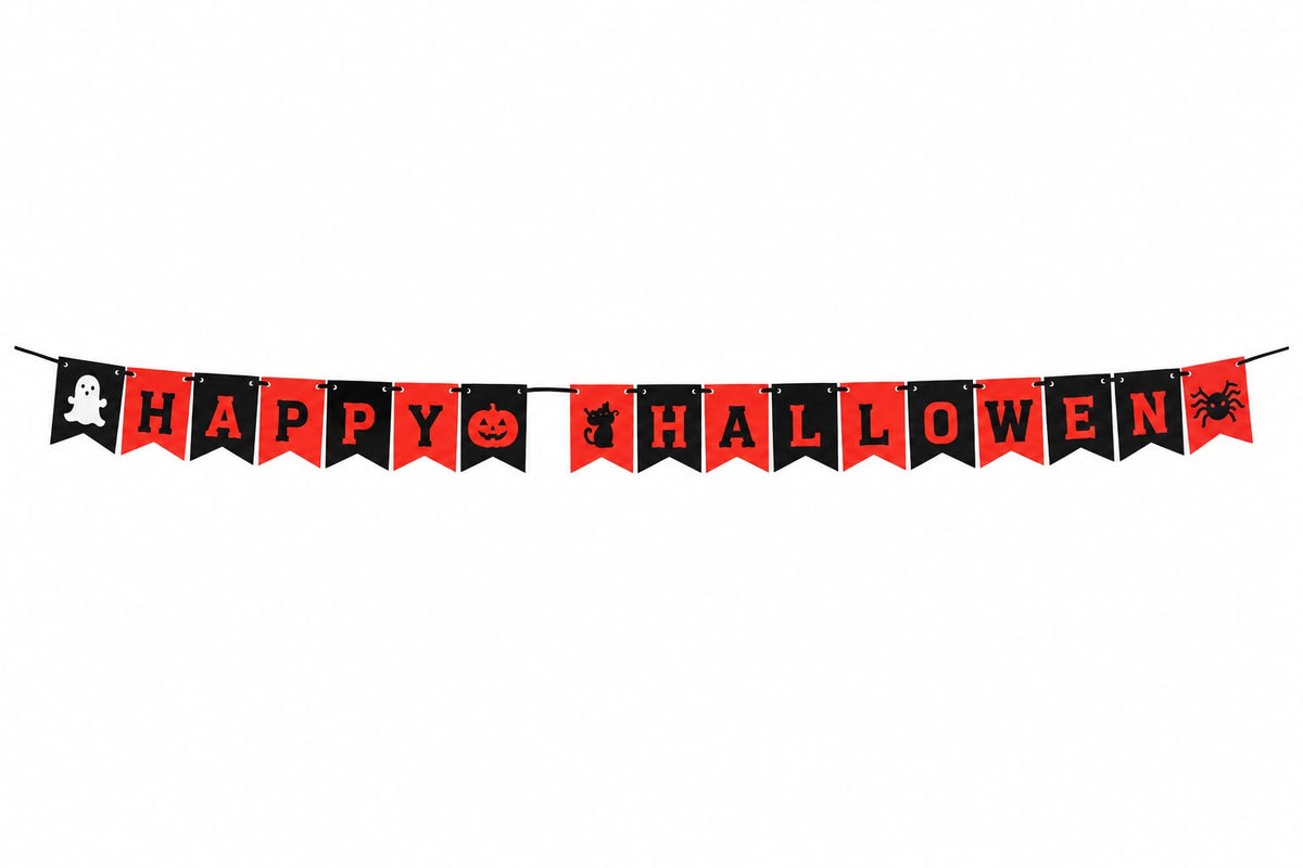 FELT HAPPY HALLOWEEN BANNER