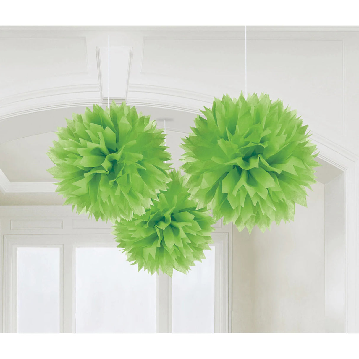 GREEN FLUFFY DECORATION