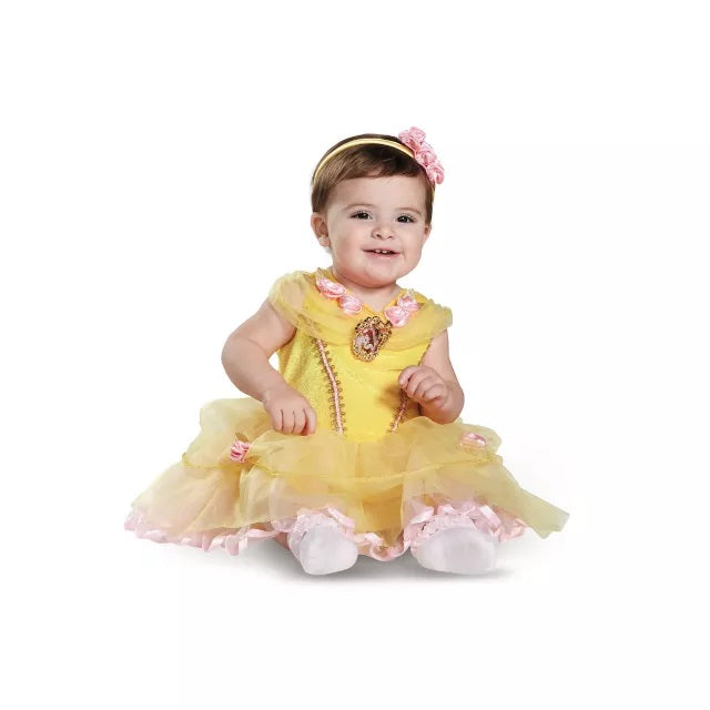 BELLE OFFICIAL DISNEY BABY GIRL COSTUME 12-18 MONTHS