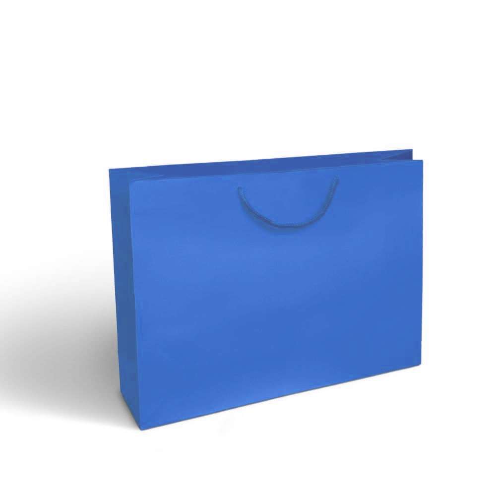 BLUE WIDE GIFT BAG