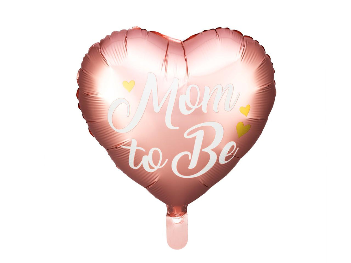 Mom to Be Pink Heart Foil Balloon