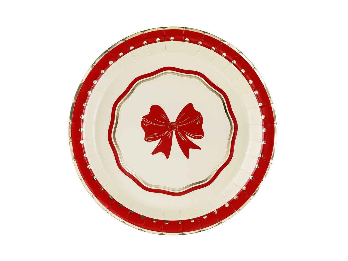 RED BOW PLATE