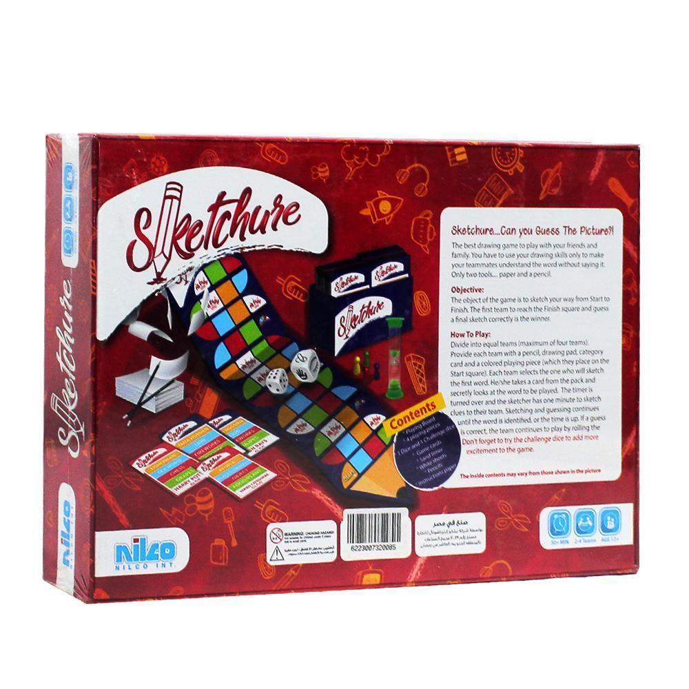 Nilco 20085 English Sketchure Board Game