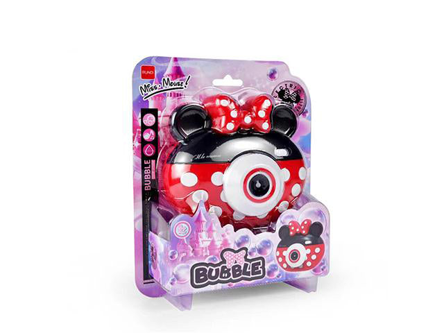 MINNIE MOUSE BUBBLE CAMERA WITH LIGHT/MUSIC