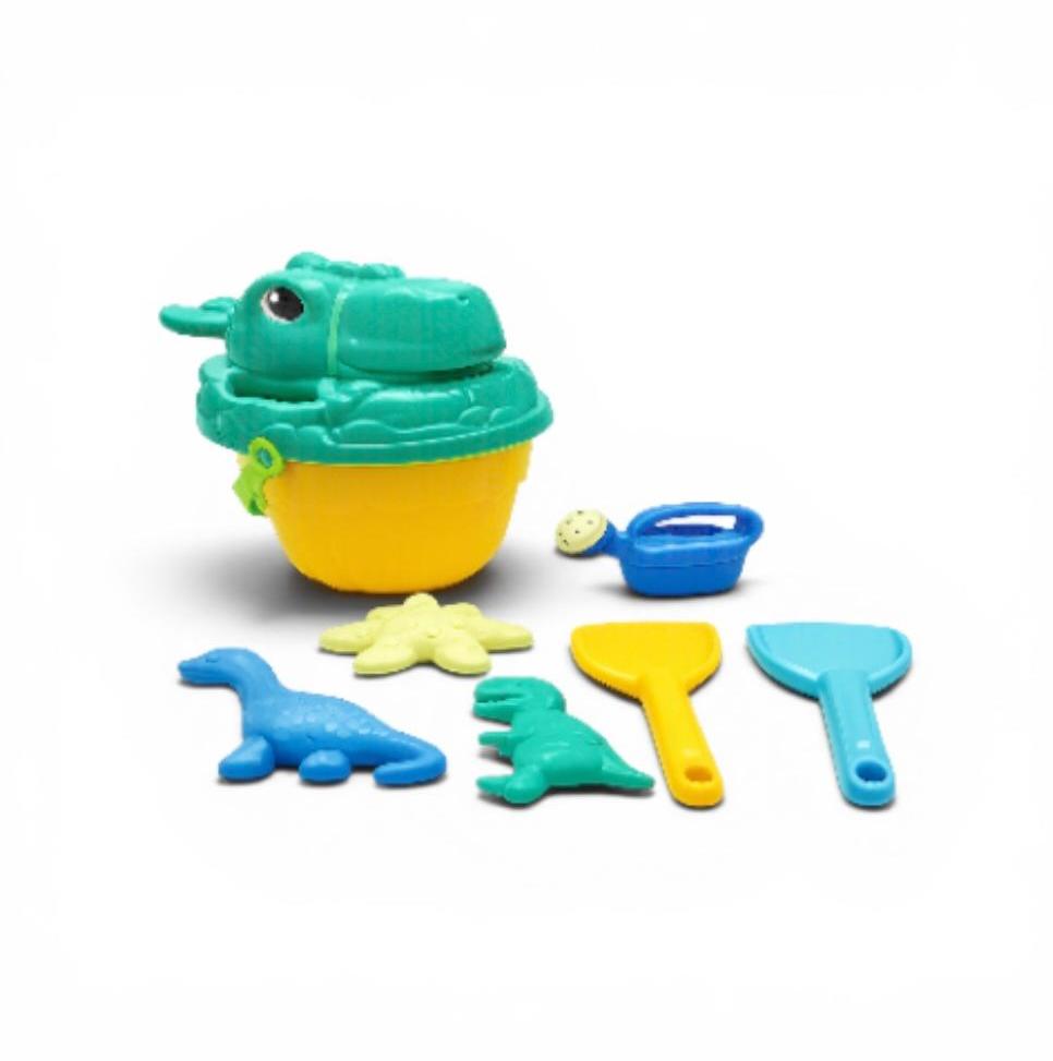 8PCS DINO BEACH BUCKET SET