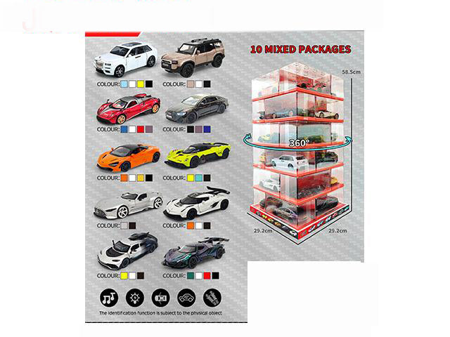 P/B ALLOY CAR ASSORTMENT WITH LIGHT AND MUSIC