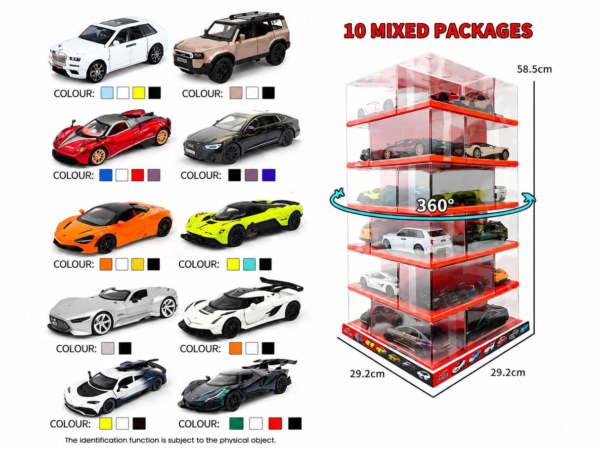 P/B ALLOY CAR ASSORTMENT WITH LIGHT AND MUSIC
