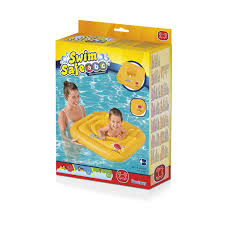 Bestway Swim Safe 3 Ring Baby Pool Square Float Level A 76x76cm