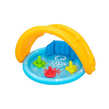 Lil' SeaShapes™ baby pool with canopy 115 x 89 x 76 cm