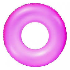 Colorful inflatable Frosted Neon Swim Ring 91cm