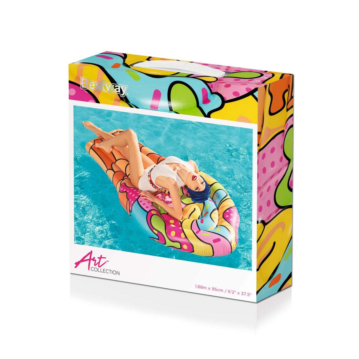 Pop Multicolor Ice Cream Pool Float