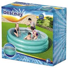 Round Mettalic Family Swimming 3 Ring pool 2.01mx 53cm