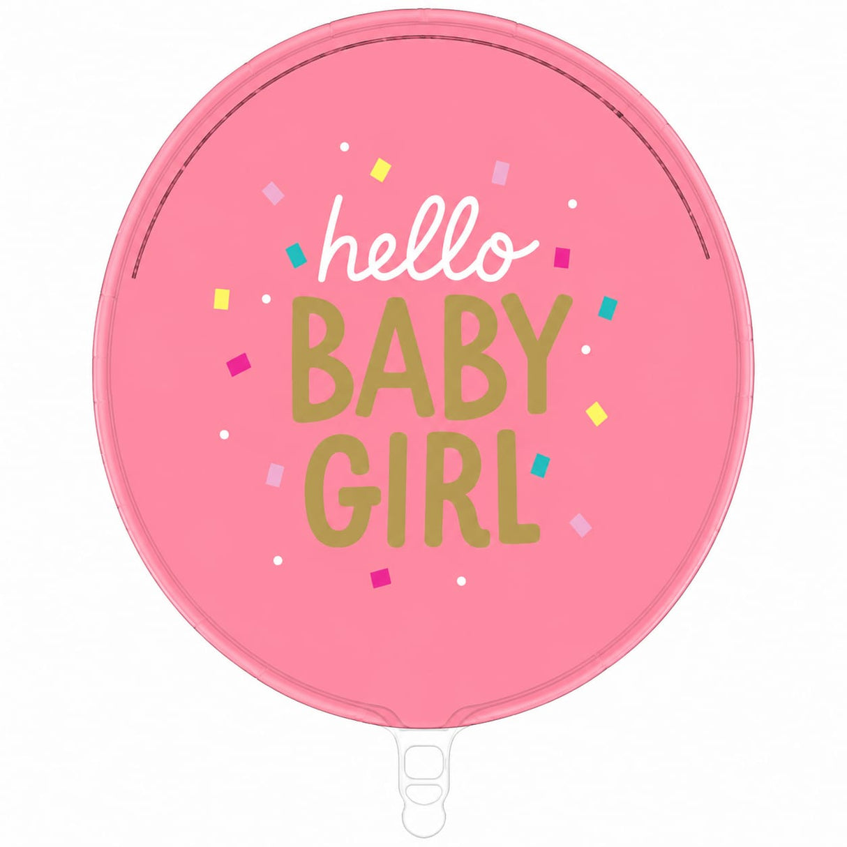 18“ HELLO BABY GIRL CONFETTI