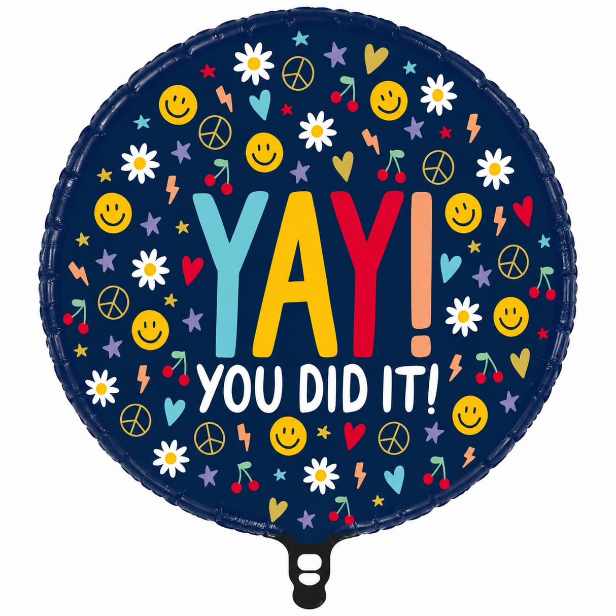 18" ROUND YAY YOU DID IT GROOVY ICONS