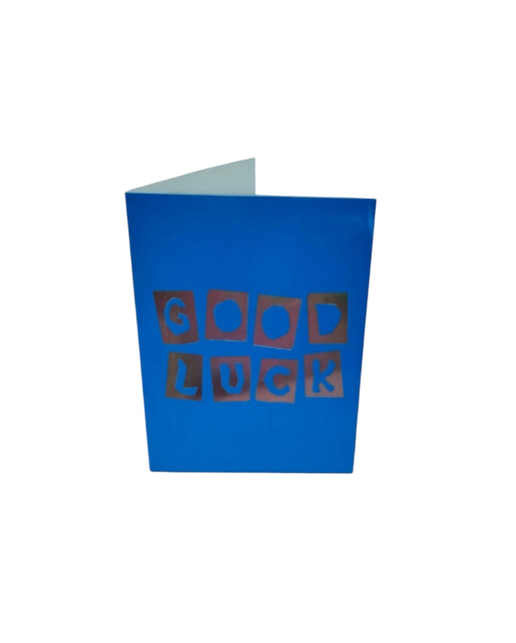 CARD GOOD LUCK BLUE BIG