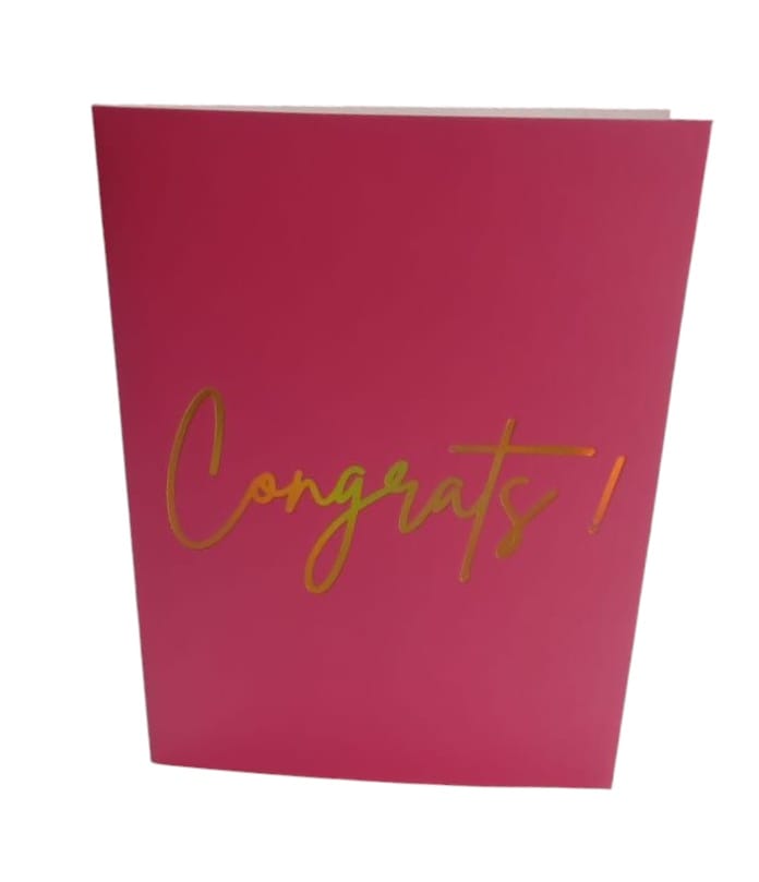 CARD CONGRATS FUCHIA BIG