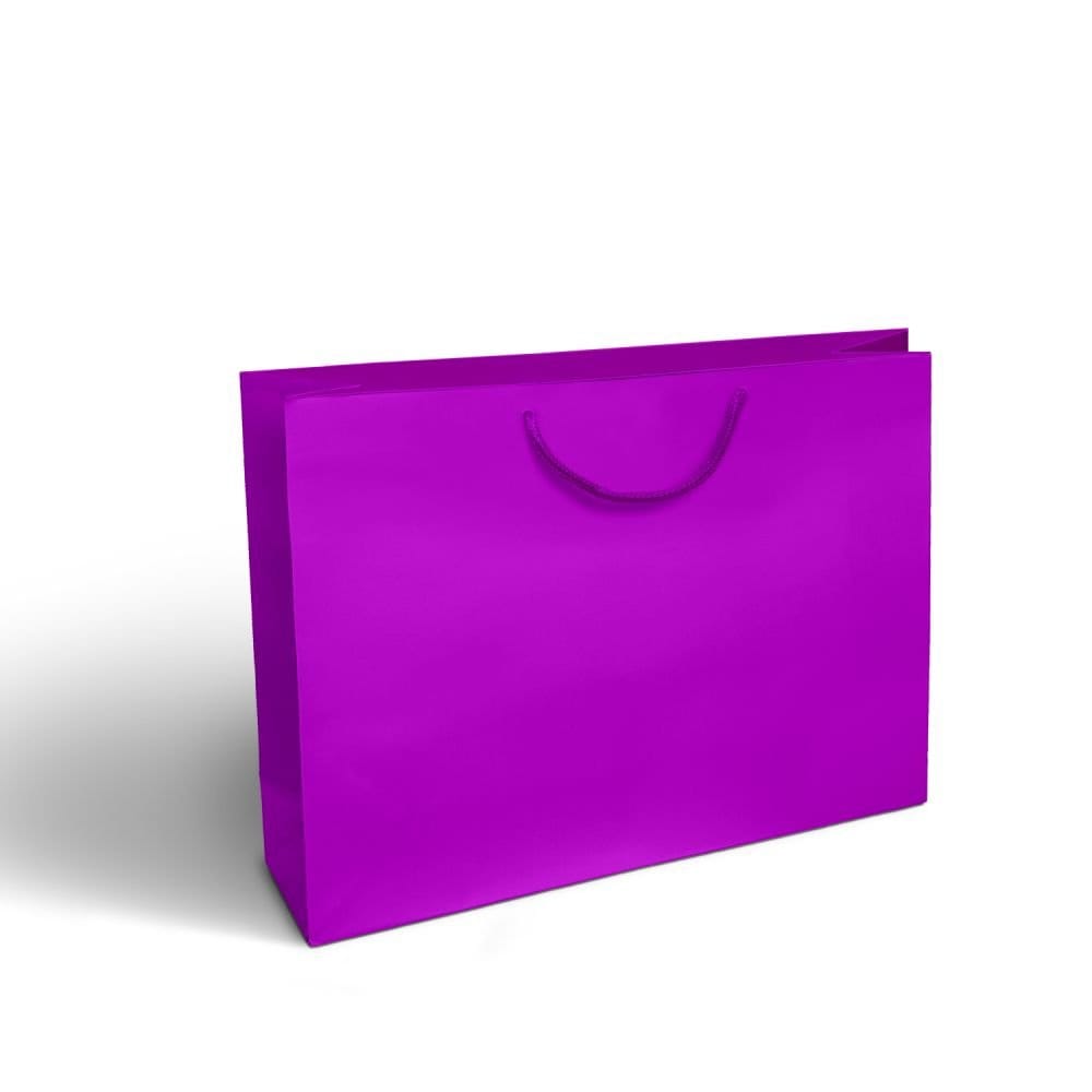 PURPLE WIDE GIFT BAG