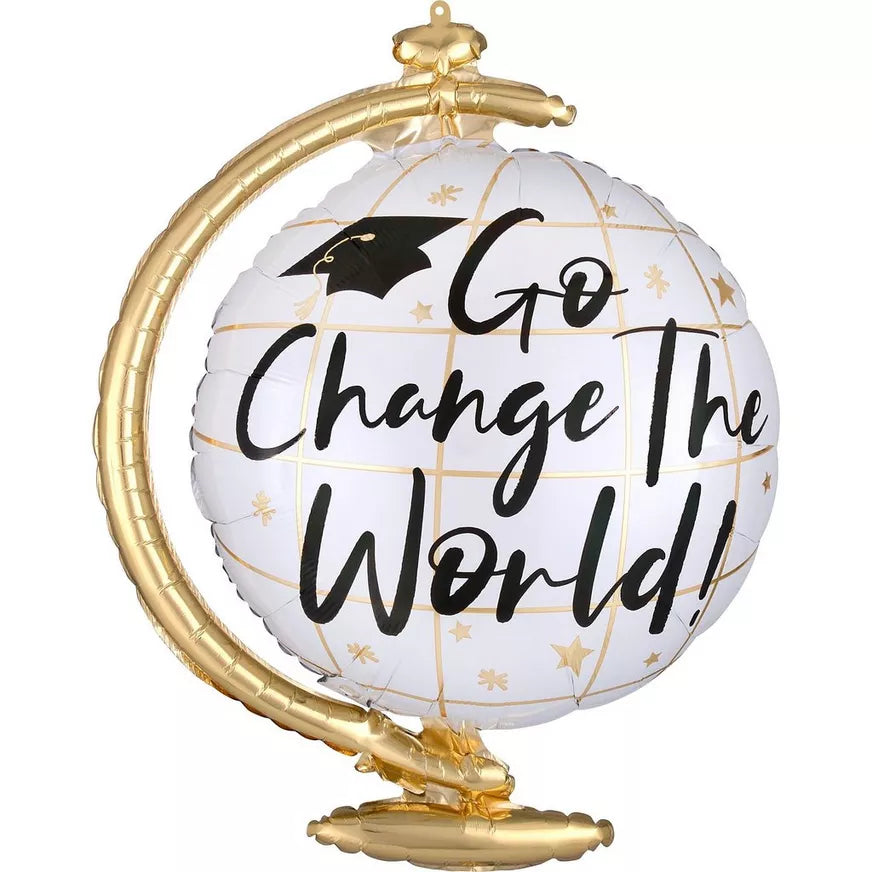 Change the World Globe Grad Balloon