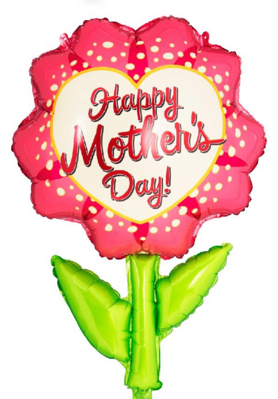38 Inch Happy Mothers Day Flower Balloon
