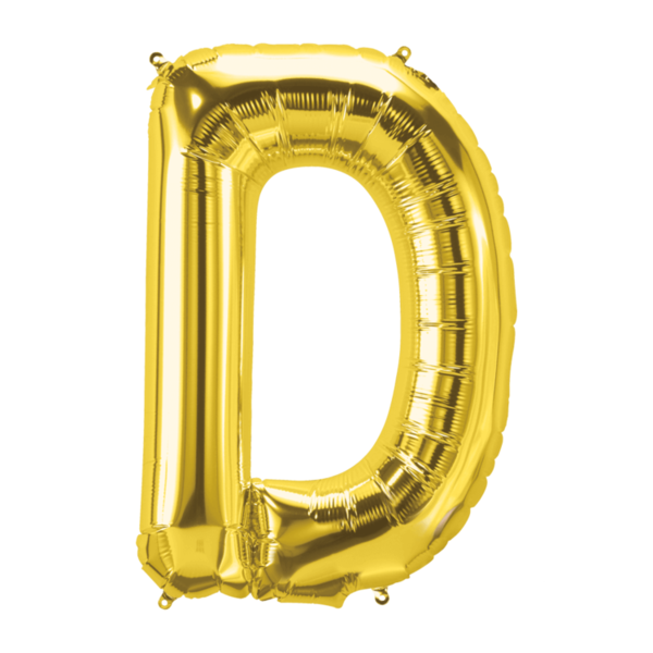 Mini Gold Foil Balloon - Letter