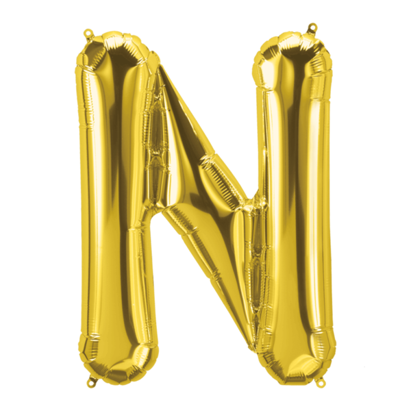 Mini Gold Foil Balloon - Letter