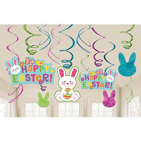 Easter Value Pack Foil Swirl Decoration