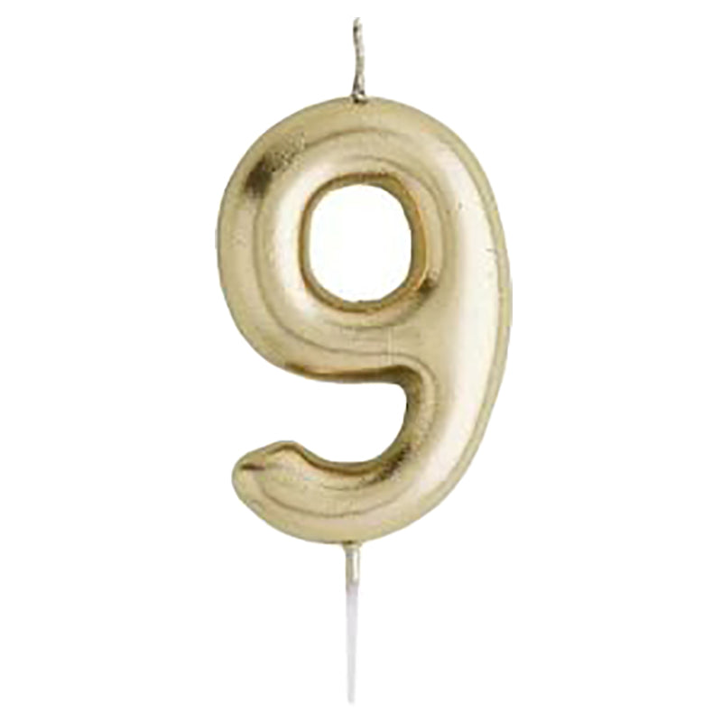Number Candle Gold