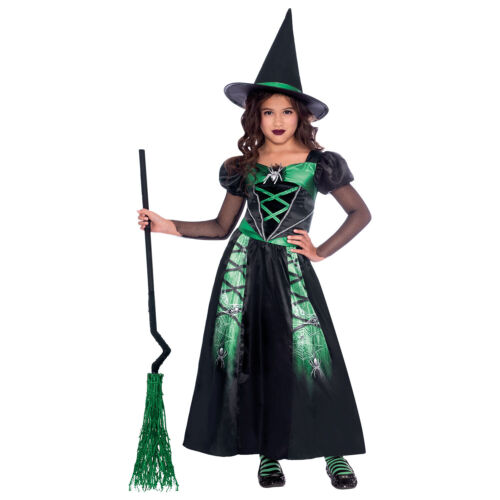 CHILD SPIDER WITCH FANCY DRESS COSTUME 4-6 YEARS