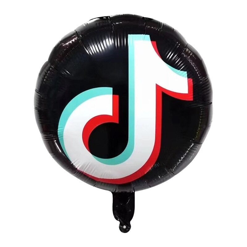 Tiktok Round Foil Balloon