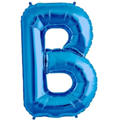 Mini Blue Foil Balloon - Letter