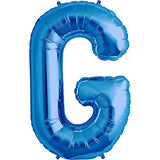 Mini Blue Foil Balloon - Letter