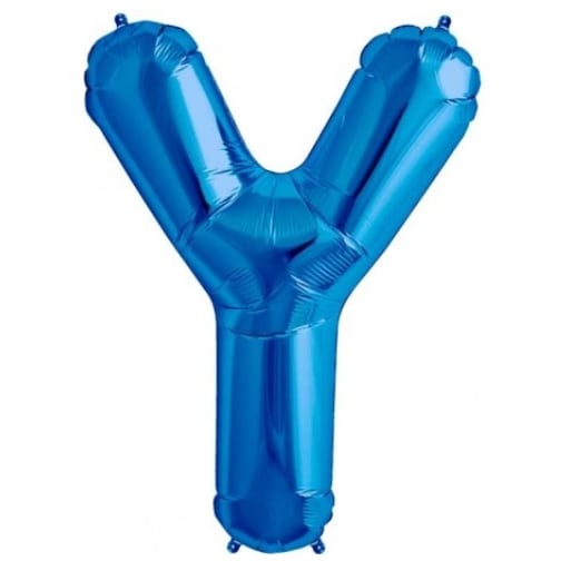 Mini Blue Foil Balloon - Letter