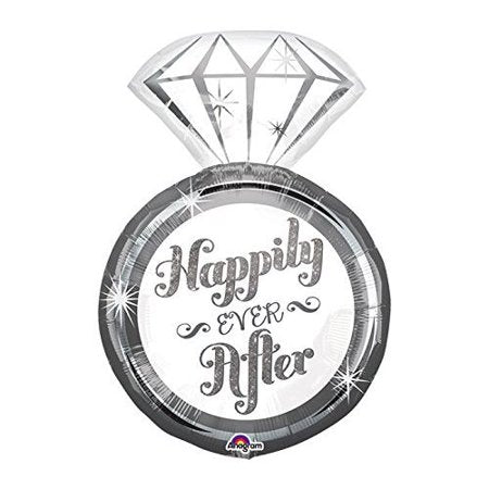 Diamond Ring Happily Ever After File Balloon