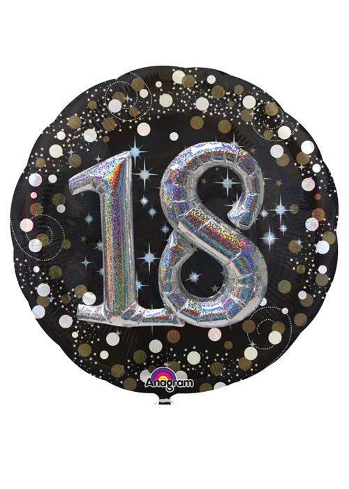 Sparkling Birthday 18 Multi Foil Balloons