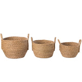 HANDWOVEN BASKET WITH HANDLES