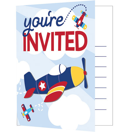 AIRPLANE IN THE SKY INVITATIONS